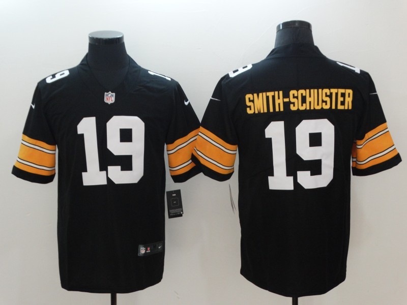 Men's Pittsburgh Steelers #19 JuJu Smith-Schuster Black Jersey